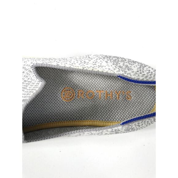 Rothy's The Original Slip On Sneakers Opal Python Gray White Pattern - Picture 4 of 8